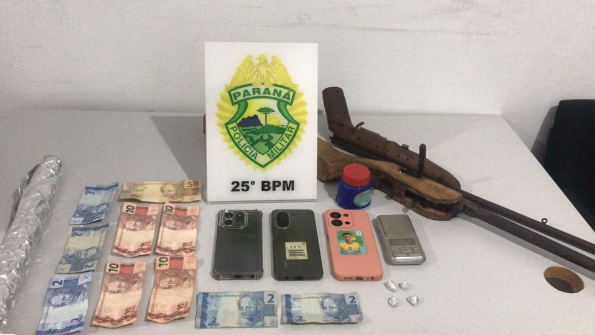 Homem é preso após ameaçar familiares e efetuar disparo de arma de fogo na zona rural