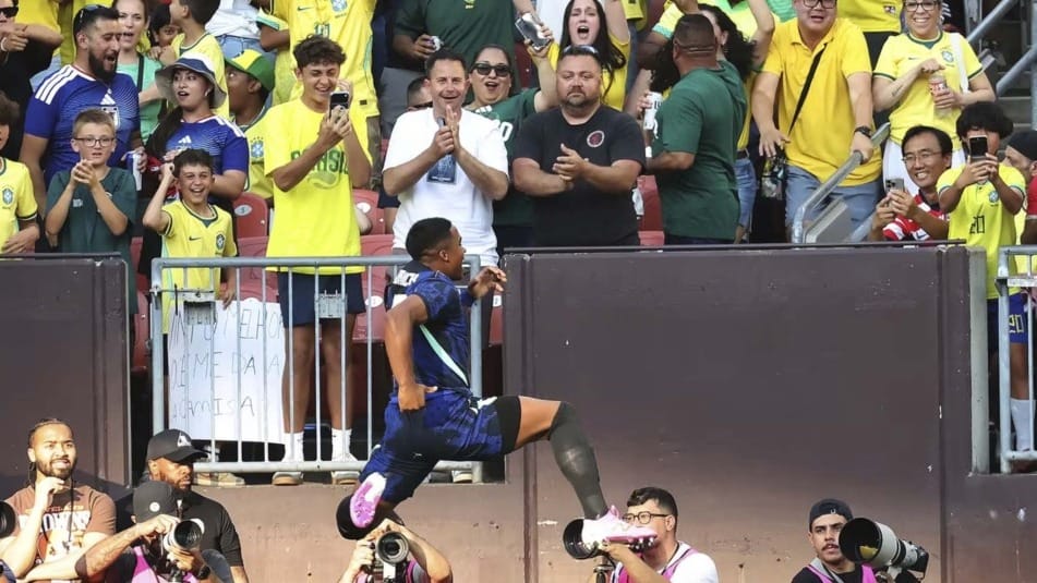 Endrick brilha e Brasil supera Egito em último teste antes do Mundial